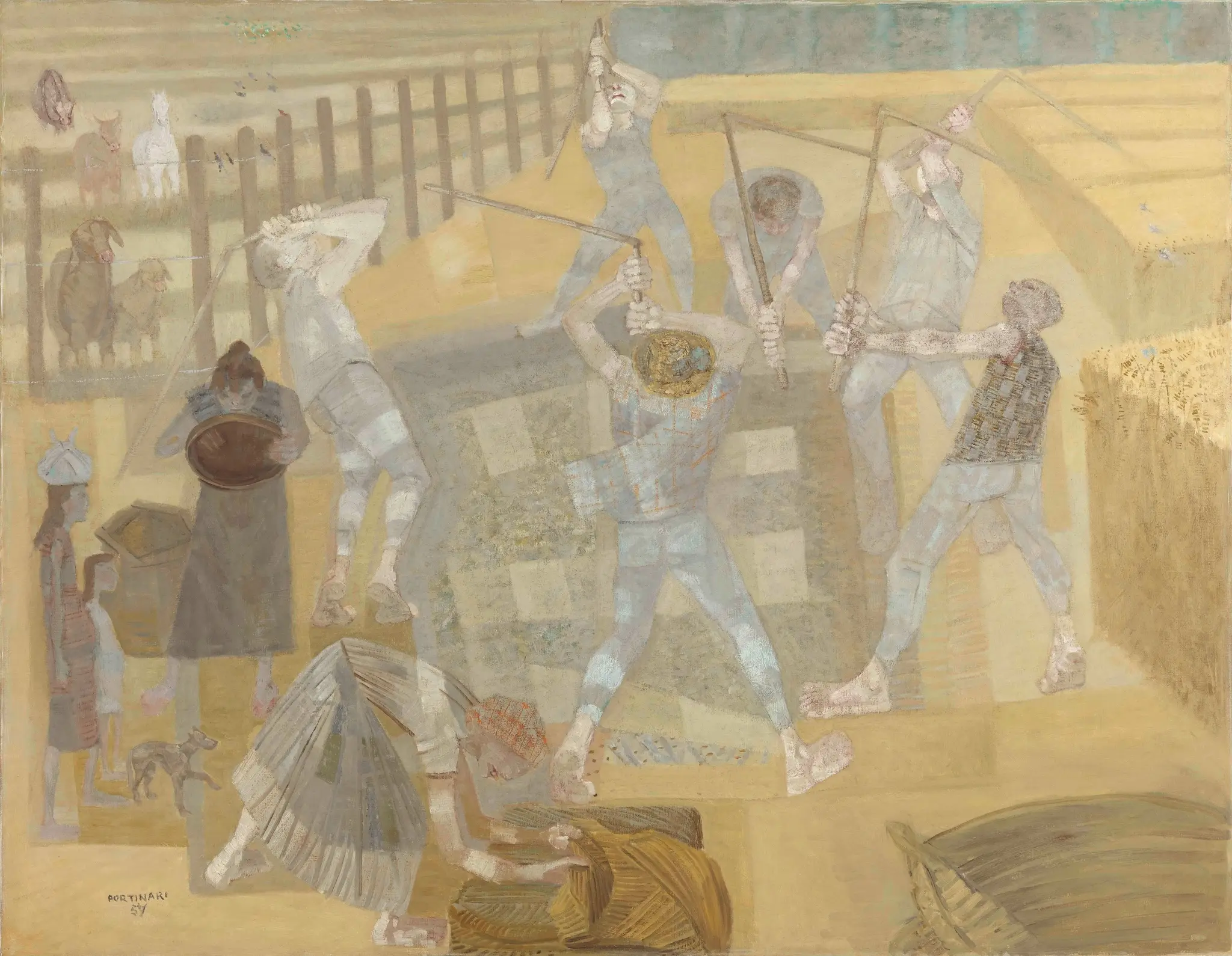 Colheita de feijão by Candido Portinari