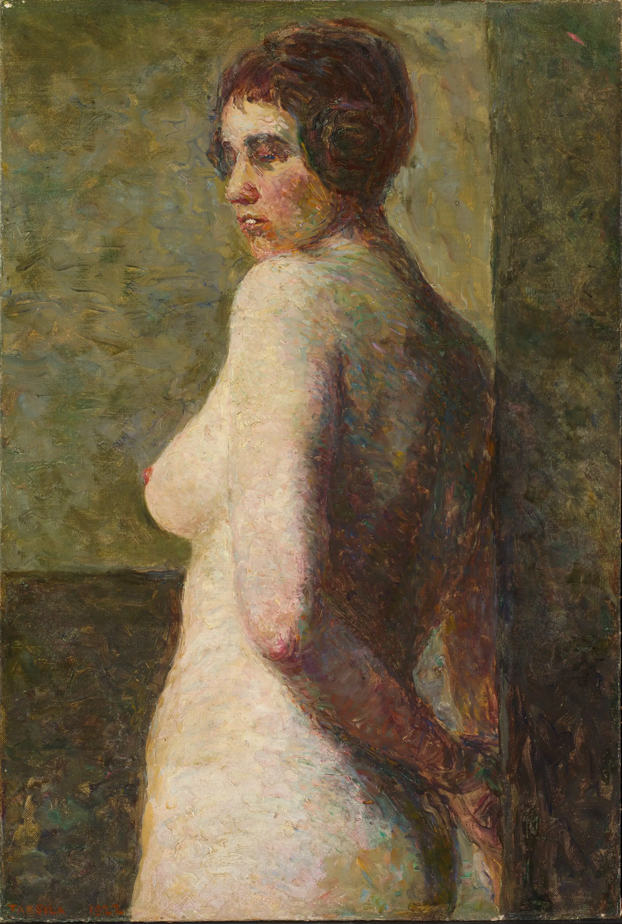 Estudo (Nu - Figura dos quadris para cima) by Tarsila do Amaral