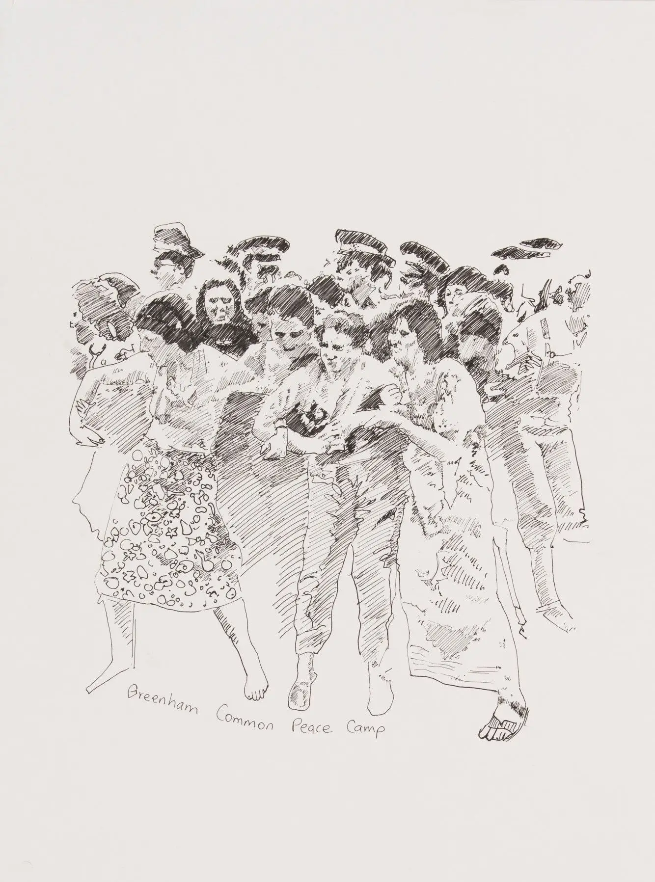 O Campo de Paz para Mulheres de Greenham Common, Minha linhagem feminina da luta ambiental, da série Genealogia da luta by Carolina Caycedo