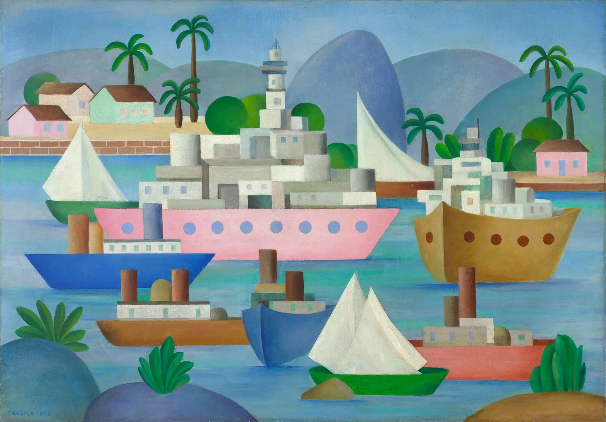 Porto I by Tarsila do Amaral