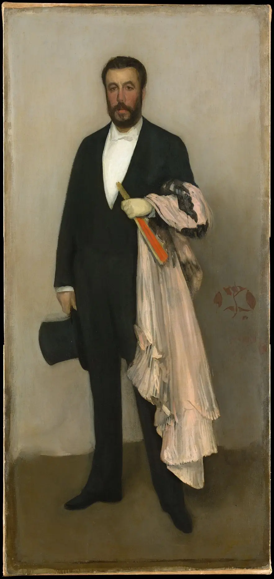 Arrangement in Flesh Colour and Black: Portrait of Theodore Duret by James McNeill Whistler