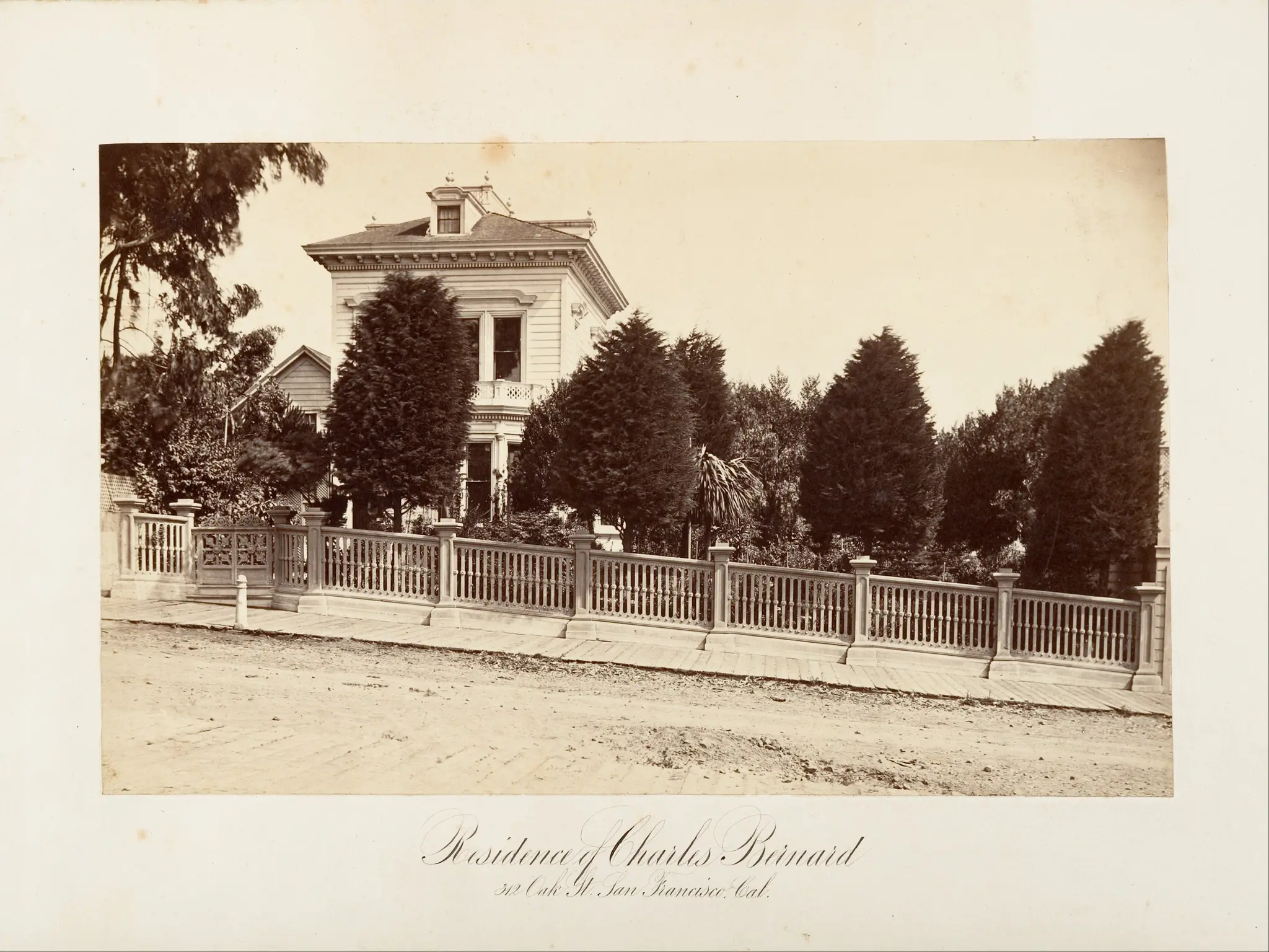 Residence of Charles Bernard. 312 Oak Street, San Francisco, California by Carleton E. Watkins