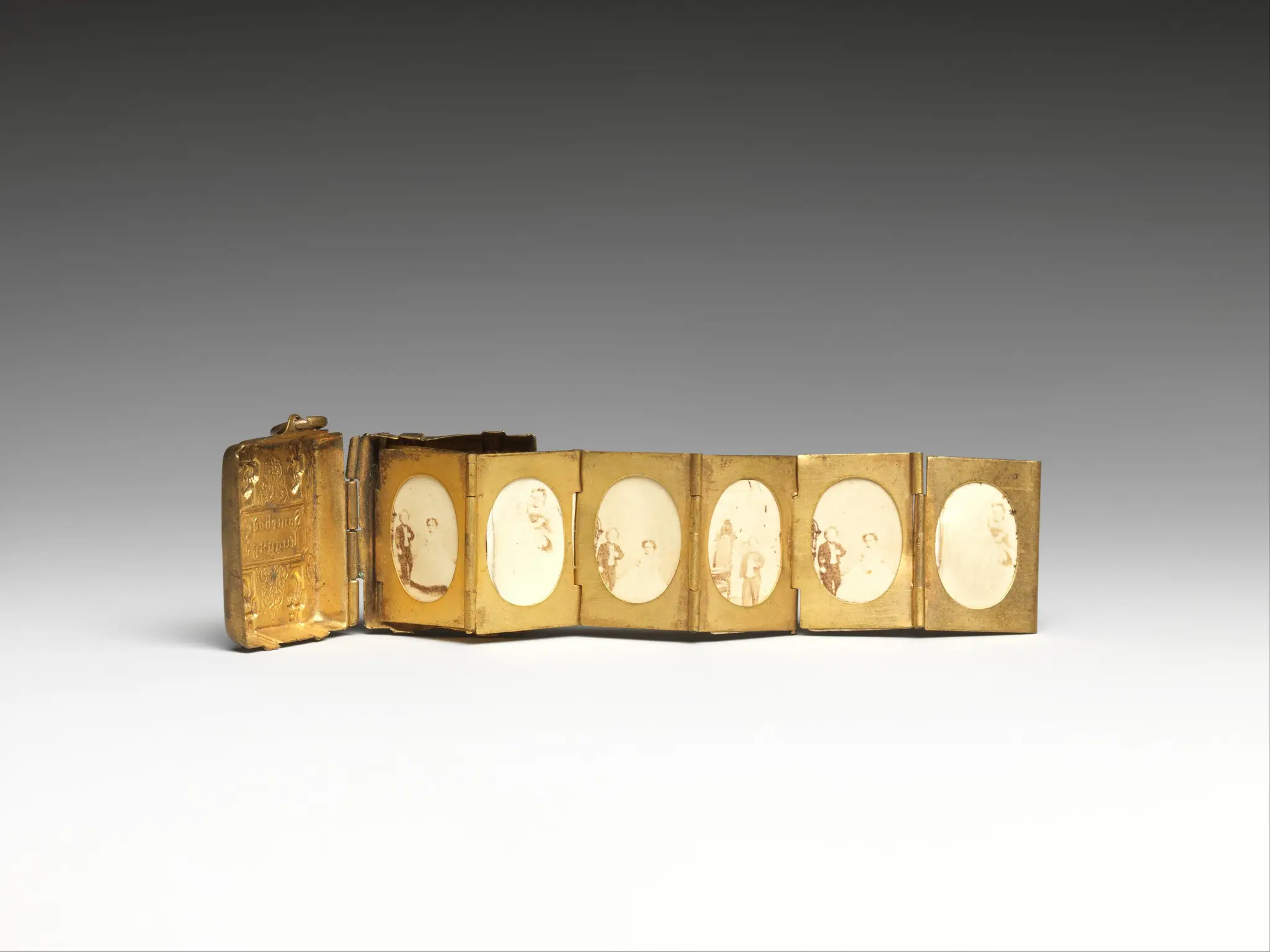 [Miniature Wedding Album of General Tom Thumb and Lavinia Warren] by Mathew B. Brady