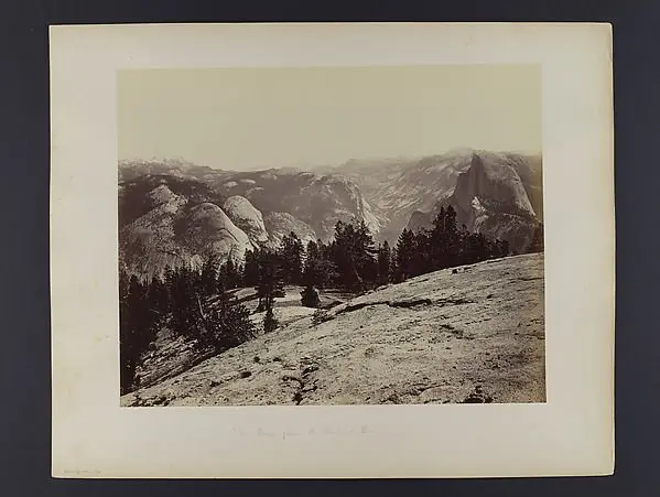 The Domes from Sentinel Dome by Carleton E. Watkins