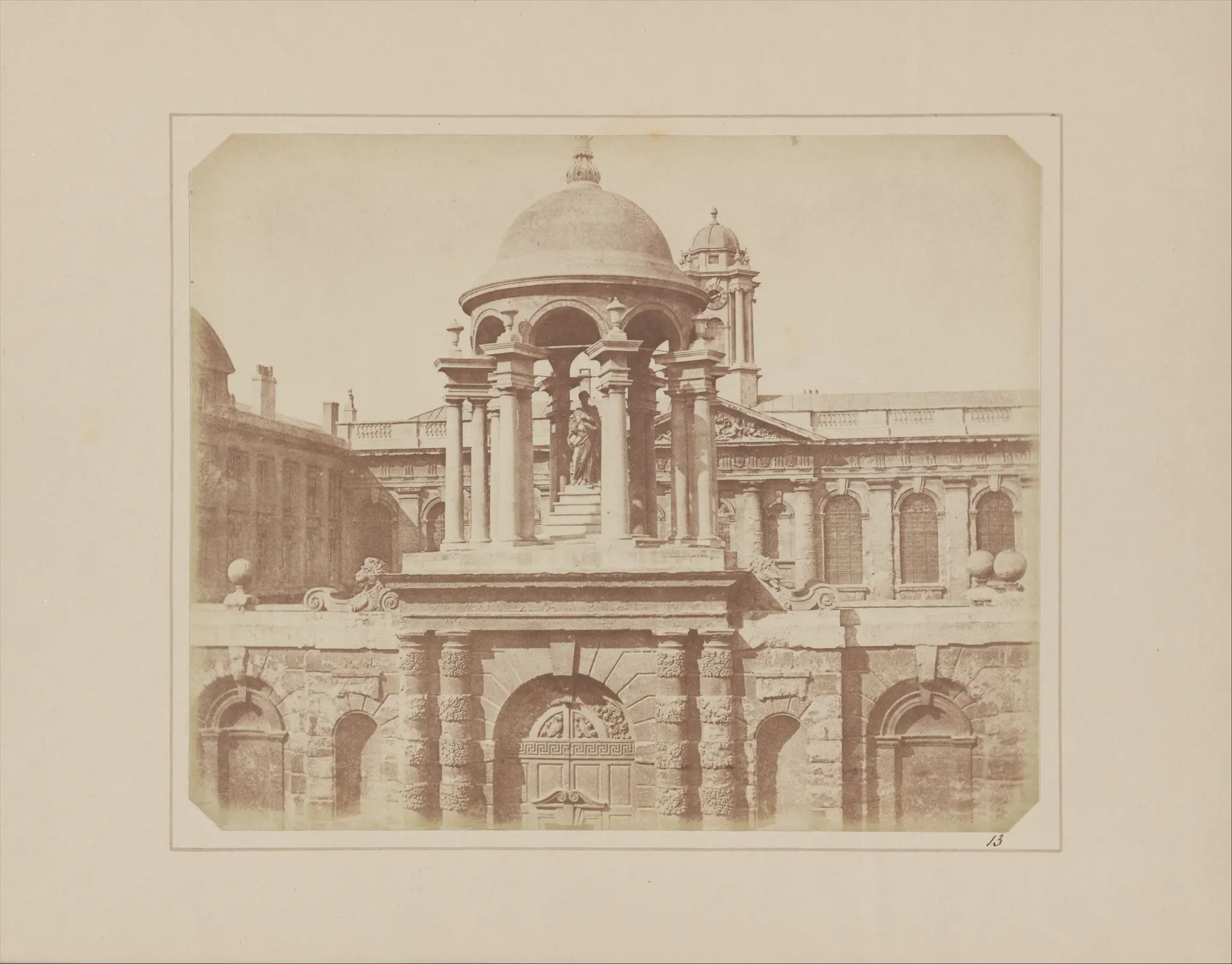 Entrance Gateway, Queen's College, Oxford by William Henry Fox Talbot