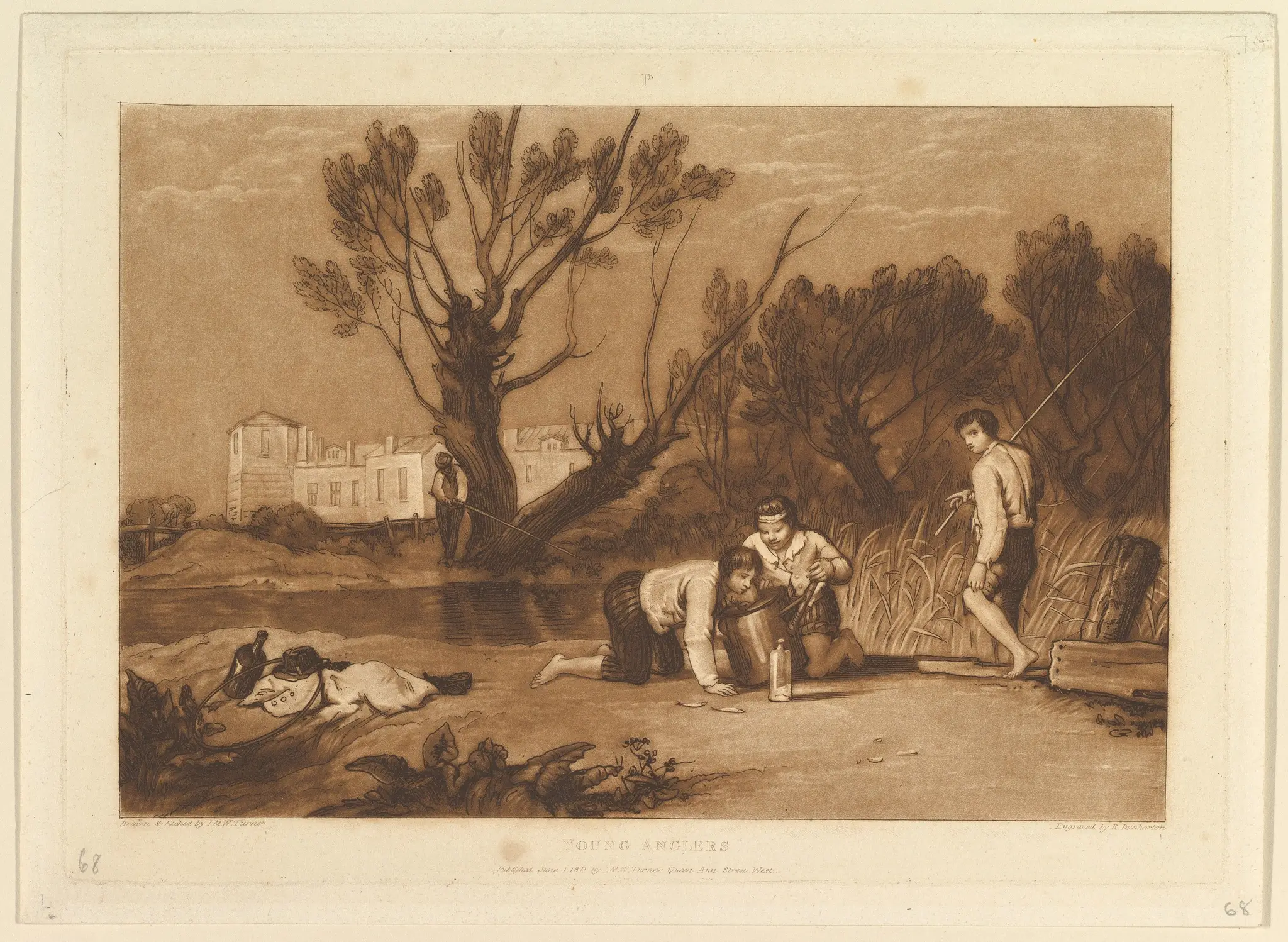 Young Anglers (Liber Studiorum, part VII, plate 32) by Joseph Mallord William Turner