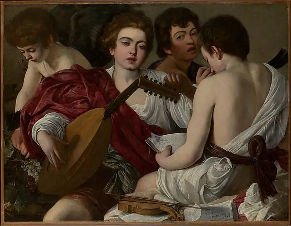 The Musicians by Caravaggio (Michelangelo Merisi)