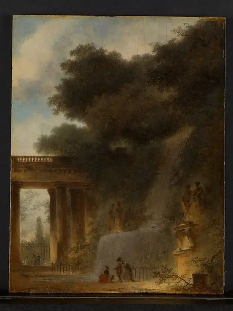 The Cascade by Jean Honoré Fragonard