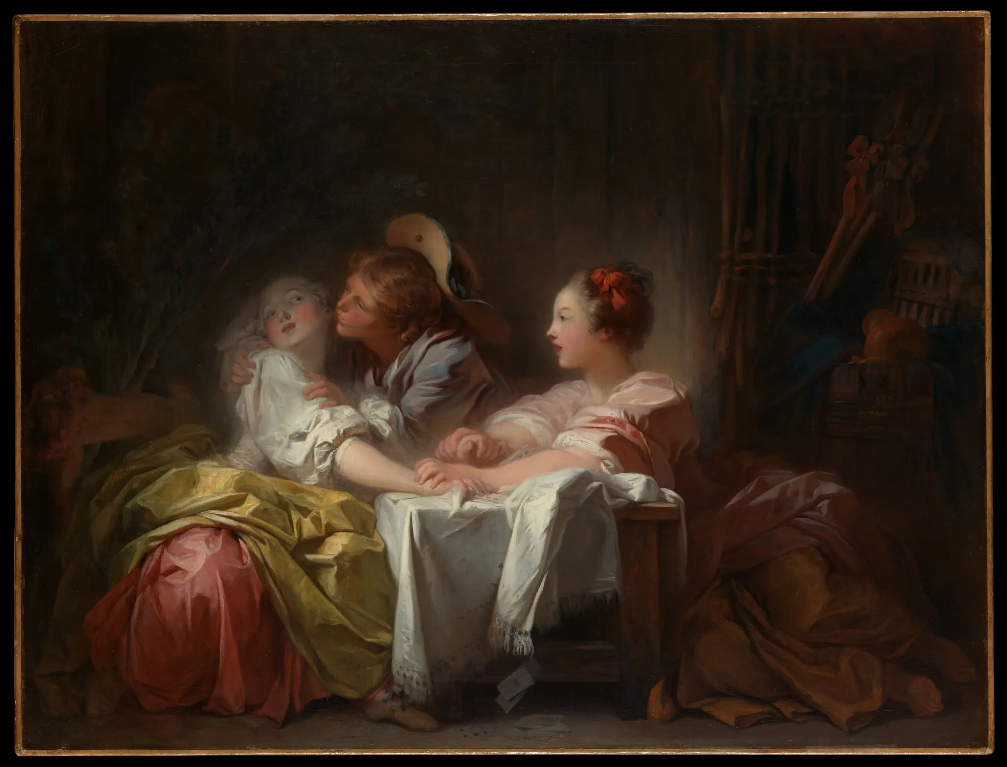 The Stolen Kiss by Jean Honoré Fragonard