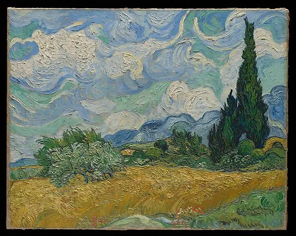 Wheat Field with Cypresses by Vincent van Gogh