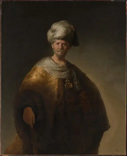 Man in a Turban by Rembrandt (Rembrandt van Rijn)