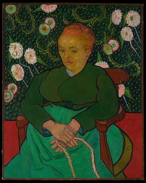 La Berceuse (Woman Rocking a Cradle; Augustine-Alix Pellicot Roulin, 1851–1930) by Vincent van Gogh