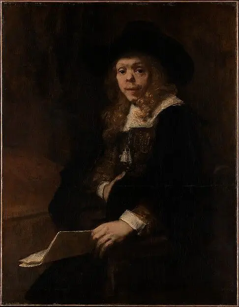Portrait of Gerard de Lairesse by Rembrandt (Rembrandt van Rijn)