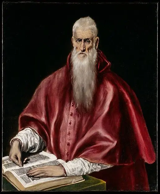 Saint Jerome as Scholar by El Greco (Domenikos Theotokopoulos)