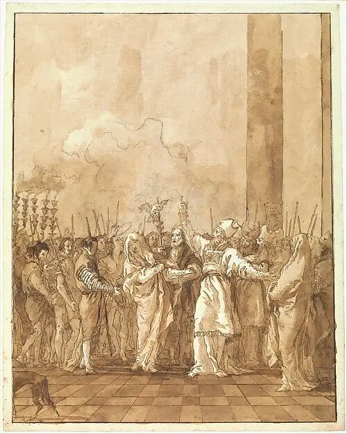 The Betrothal of the Virgin by Giovanni Domenico Tiepolo