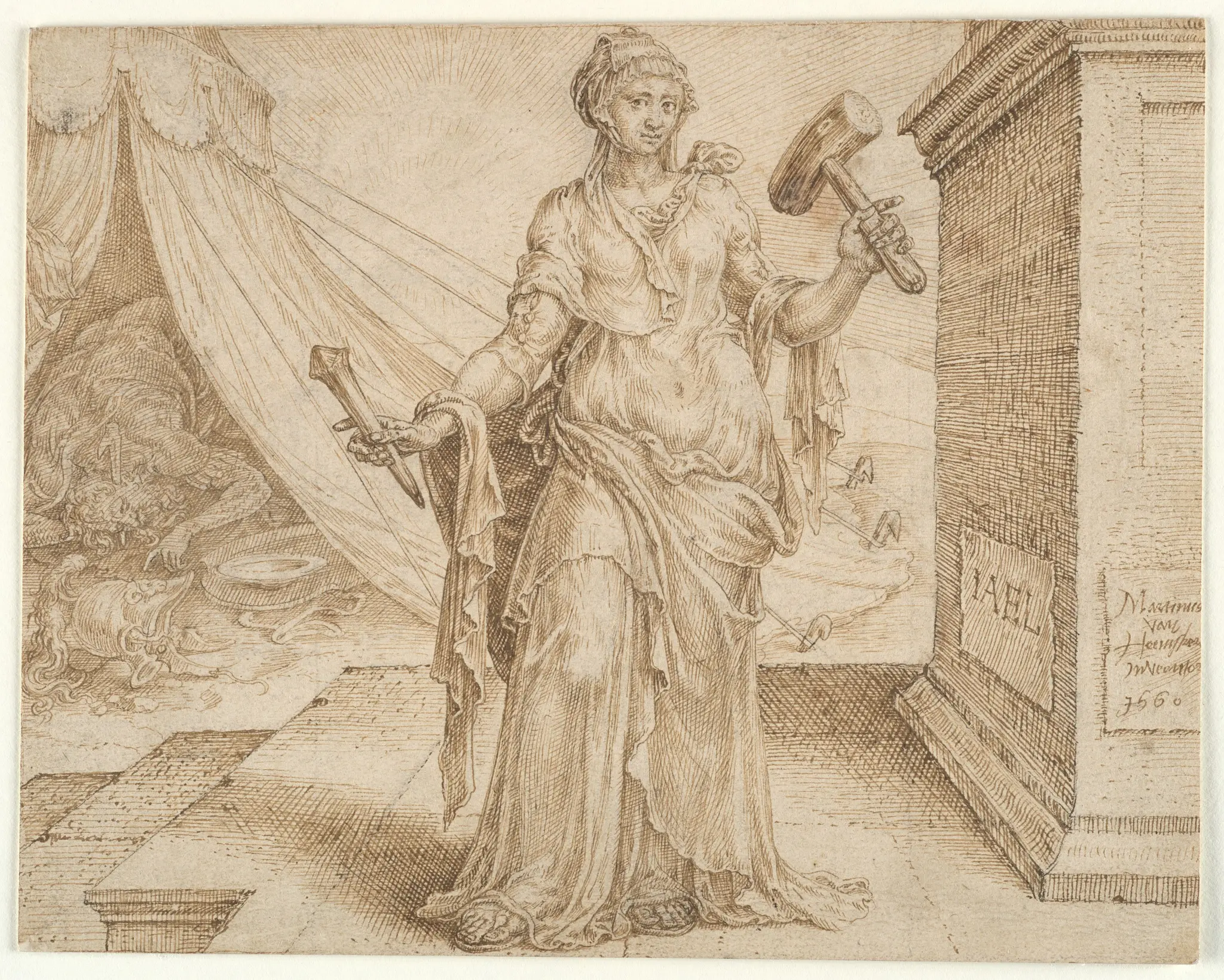 Jael by Maarten van Heemskerck