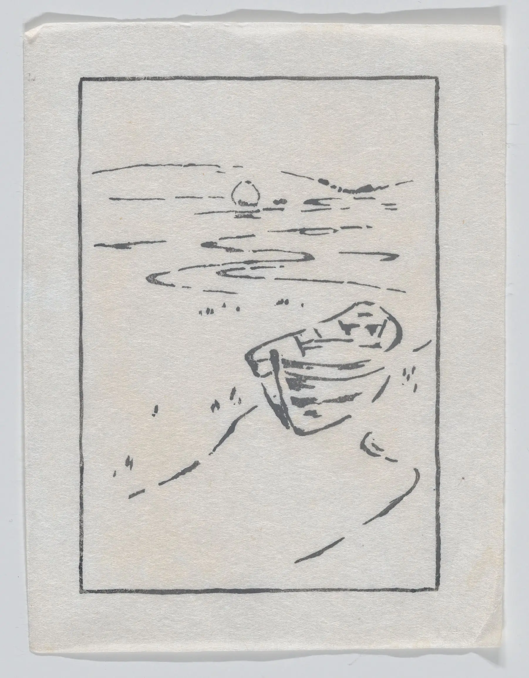 "The Derelict" or "The Lost Boat" by Arthur Wesley Dow