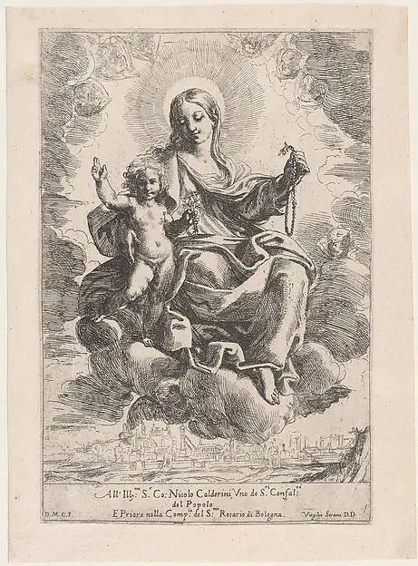 The Virgin of the Rosary by Domenico Maria Canuti
