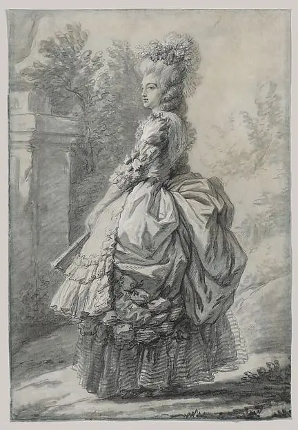 Marie Antoinette in a Park by Elisabeth Louise Vigée Le Brun