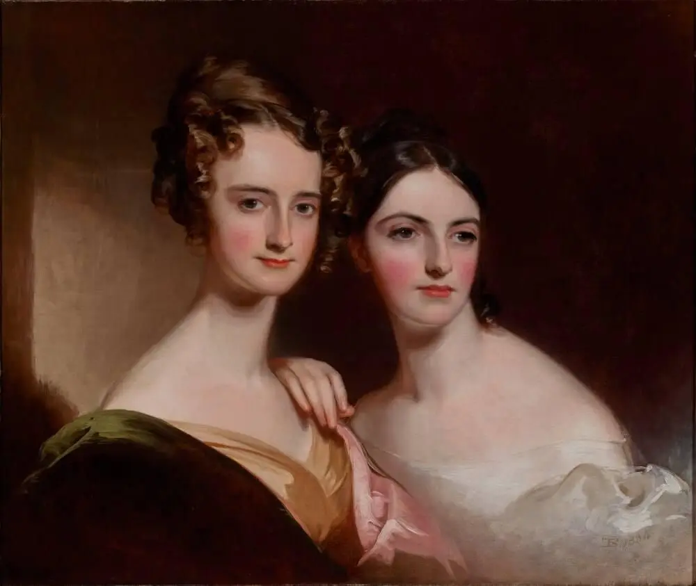 Portrait of Ellen and Mary McIlvaine by Thomas Sully