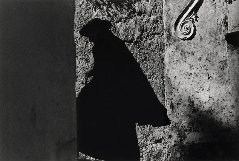 Priest, Positano, Italy by Ernst Haas