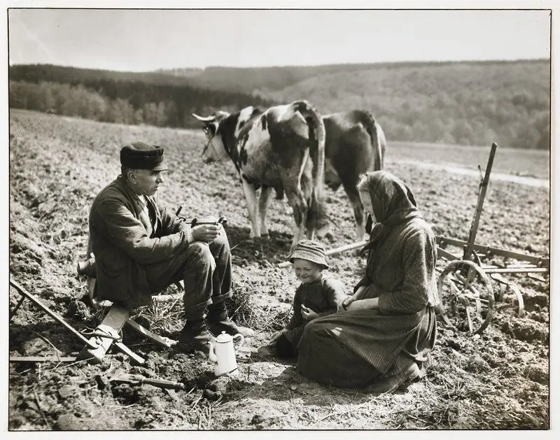 Afternoon Break, Westerwald, Germany by August Sander