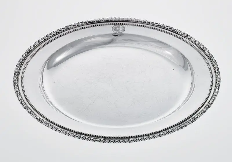 Serving plate from the Williams-Wynn service, one of a pair by Designer: Robert Adam