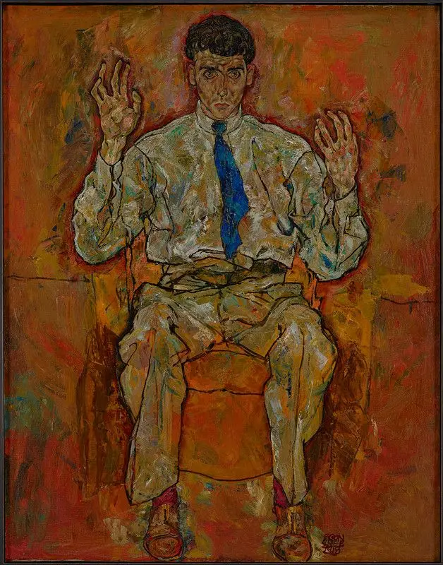 Portrait of Albert Paris von Gütersloh by Egon Schiele