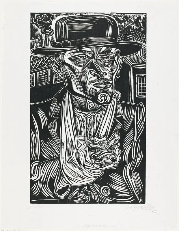 Fabrikarbeiter by Conrad Felixmüller