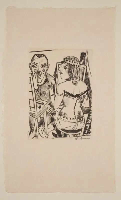 Garderobe, from Jahrmarkt by Max Beckmann