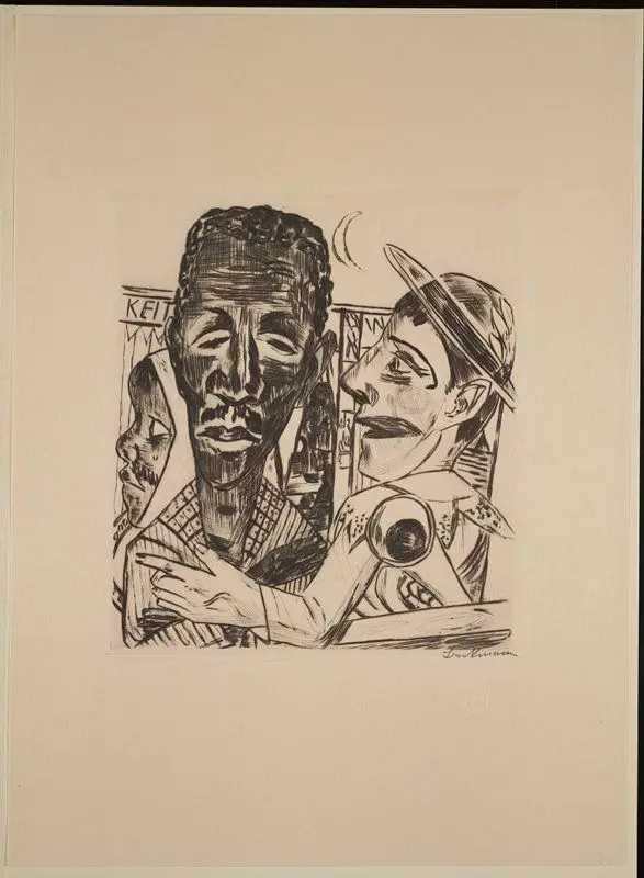 Der Neger, from Jahrmarkt by Max Beckmann