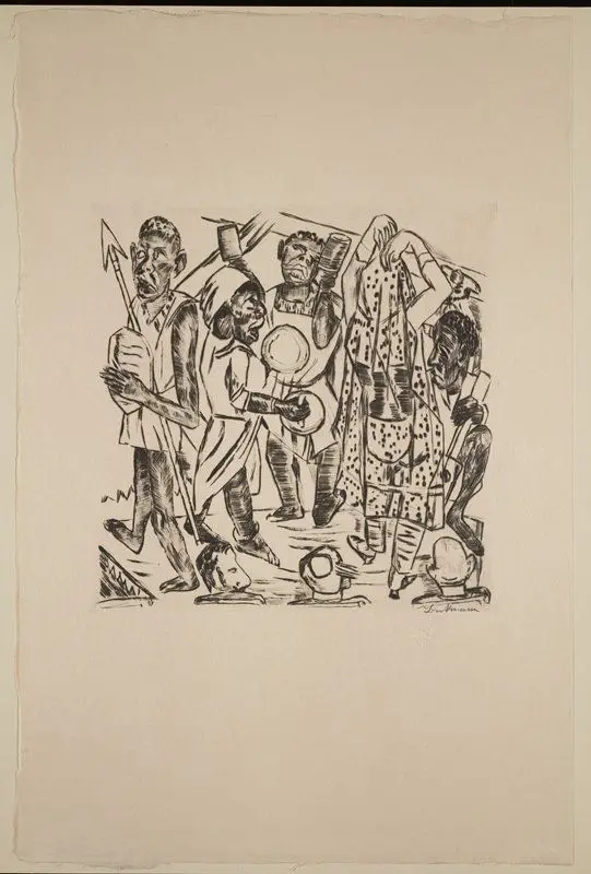 Negro Dance from Jahrmarkt by Max Beckmann
