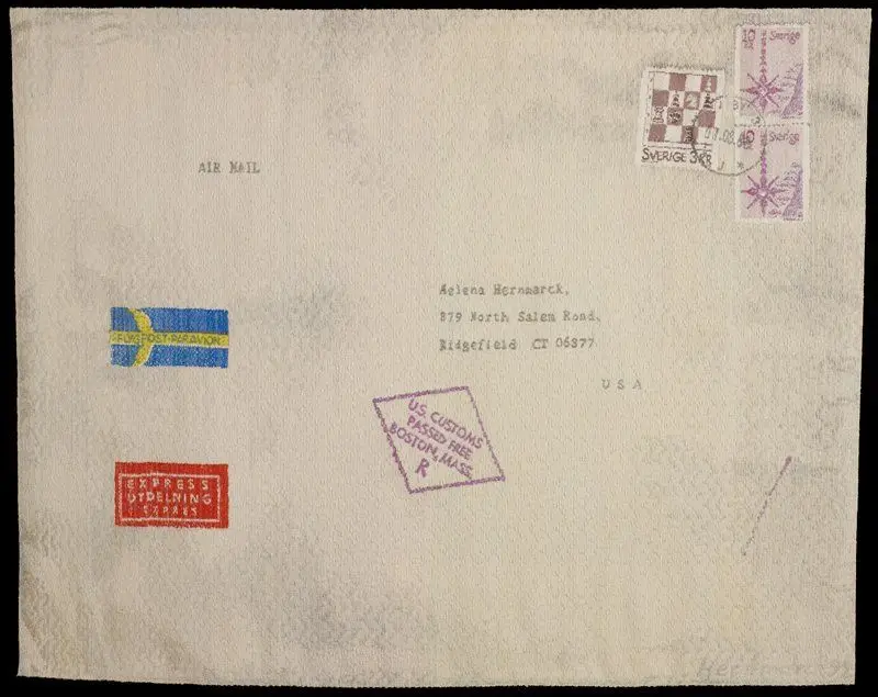Envelope from Sweden by Helena Hernmarck