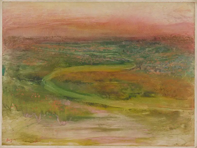 Winding River by Edgar Degas