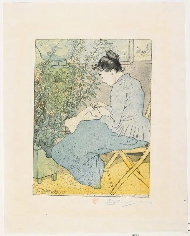 In a Garden by Eugène Delâtre