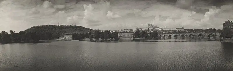 Hradcany from Smetena Embankment by Josef Sudek
