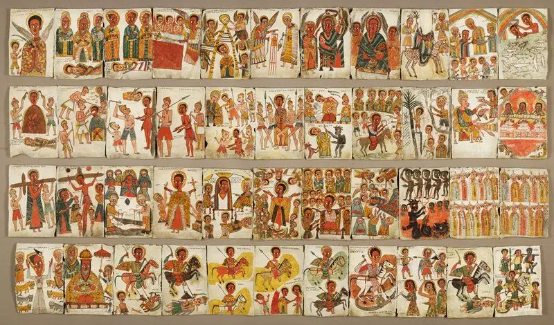 (Ethiopian saints and scenes from the Hebrew scriptures and the Christian Bible) by Ethiopia