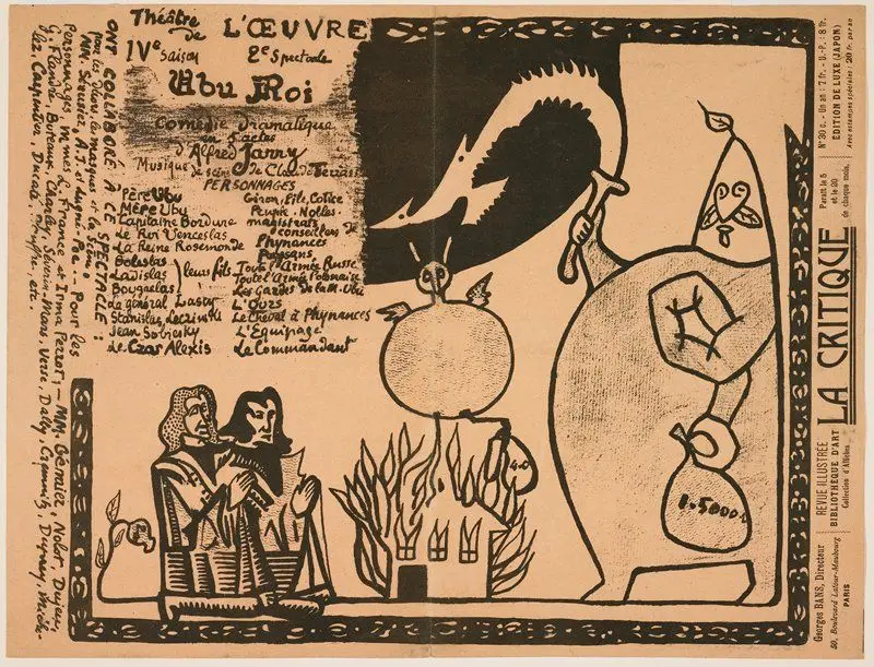 Program for King Ubu (Ubu Roi) by Alfred Jarry