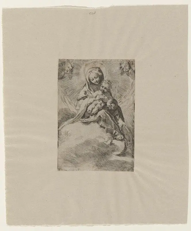 Madonna and Child in the Clouds by Federico Barocci