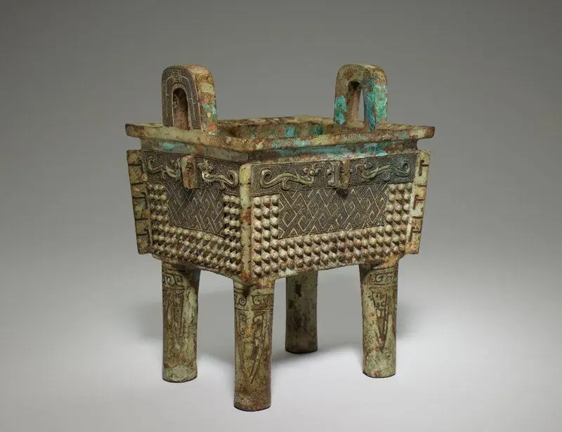 Fangding food vessel by China