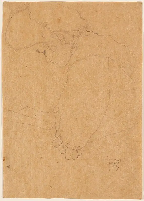 Lesende by Egon Schiele