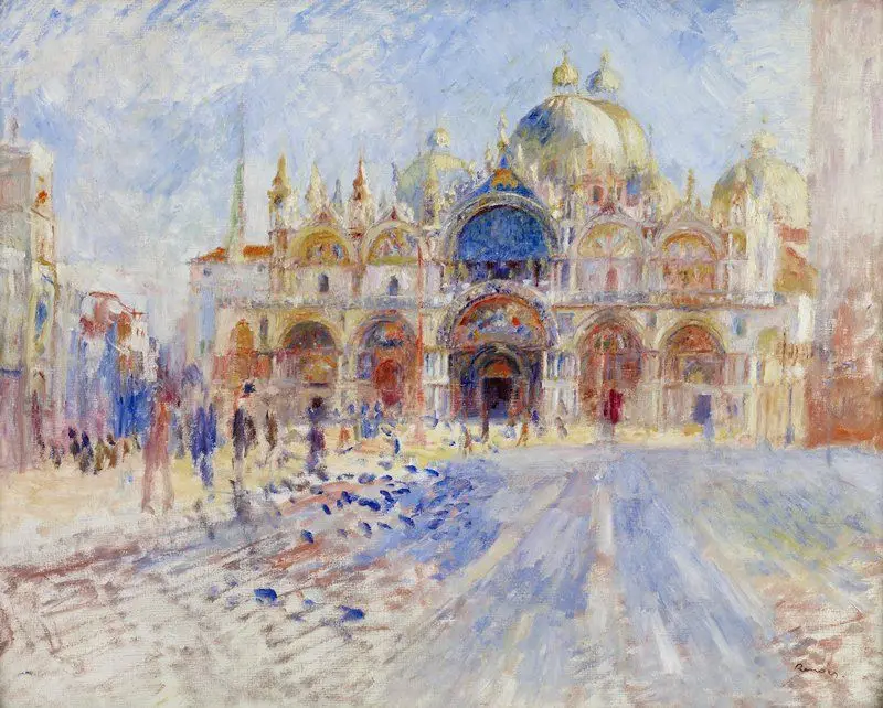 The Piazza San Marco, Venice by Pierre Auguste Renoir
