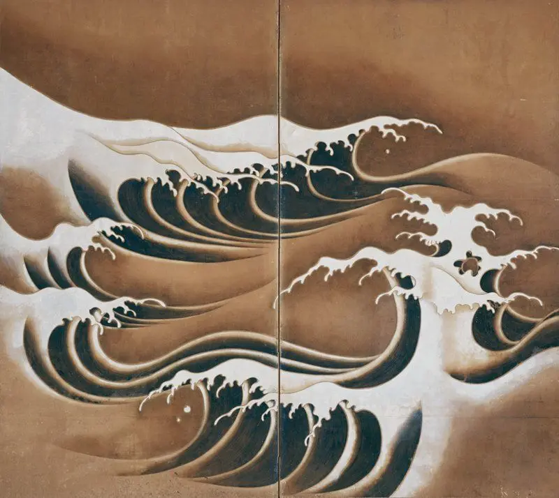 Foaming Waves by Japan