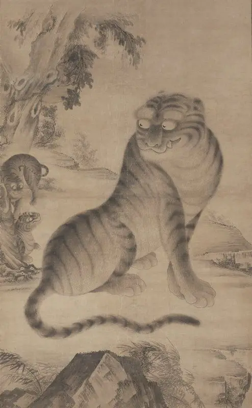 Tigress with Two Cubs by Korea