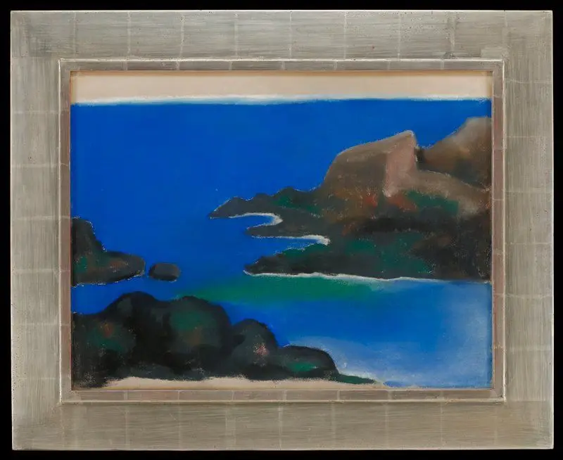 Blue Sea with Rocks by Georgia O'Keeffe