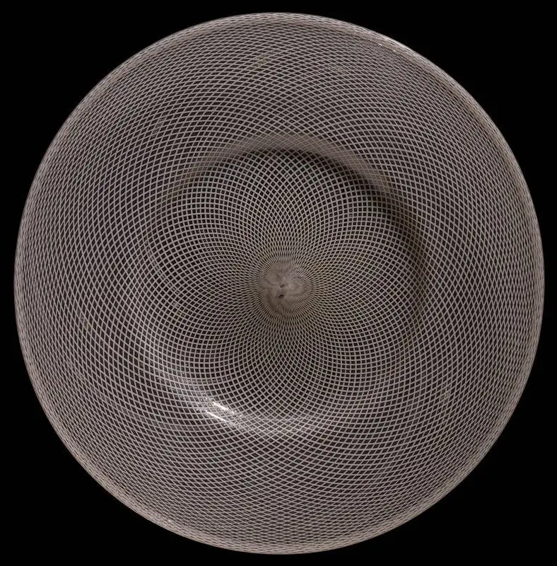 Vetro a reticello charger by Italy (Venice)