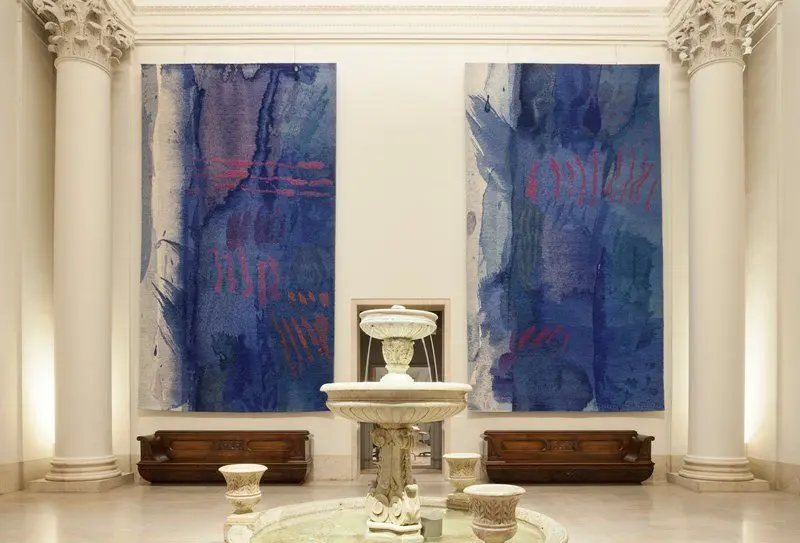 Blue Wash 1 by Helena Hernmarck