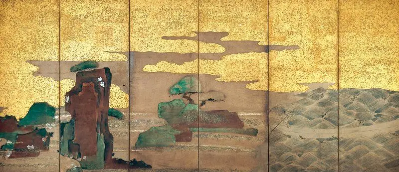 Boats on the Sea by Tawaraya Sōtatsu