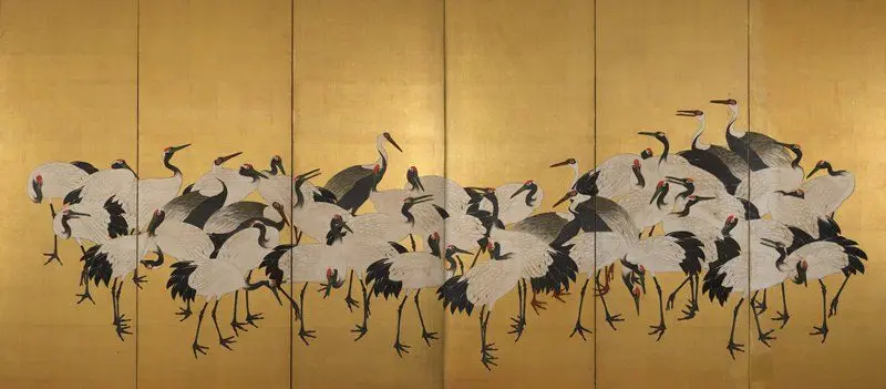 Cranes [right of a pair] by Japan