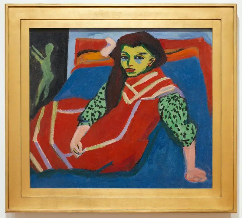 Seated Girl (Fränzi Fehrmann) by Ernst Ludwig Kirchner